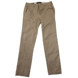 Hollister Men's Khaki Slim Straight Chino Pants Size 30x32 Preppy Academic